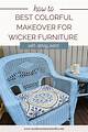 How to Paint over Already Painted Wicker Furniture