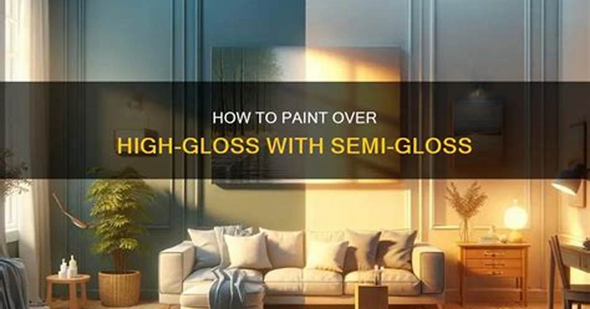 How to Paint over Semi Gloss Wood