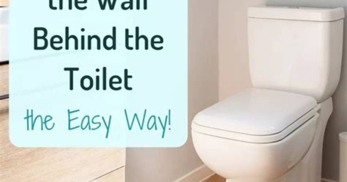 How to Paint the Wall Behind a Toilet