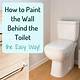 How to Paint the Wall Behind a Toilet Tank