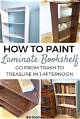 How to Paint Vinyl Laminate Shelves