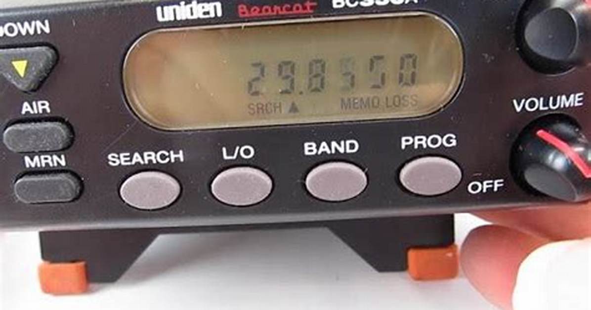 How to Program a Uniden Bearcat Bc350A
