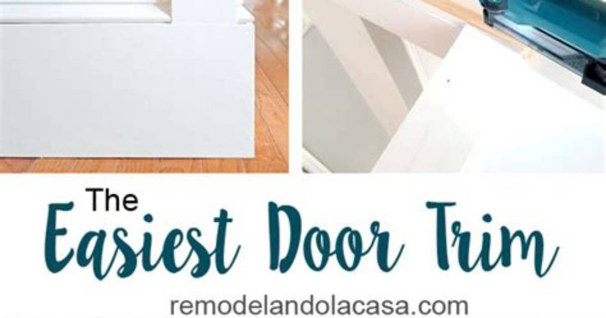 How to Put Trim Around a Door When the Wall Is Not Level with The