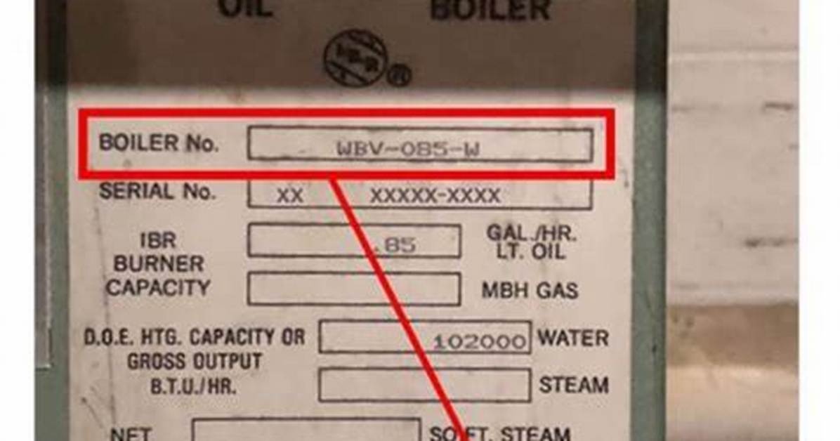 How to Read a Peerless Boiler Serial