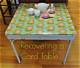 How to Recover a Card Table and Chairs with Vinyl Fabric