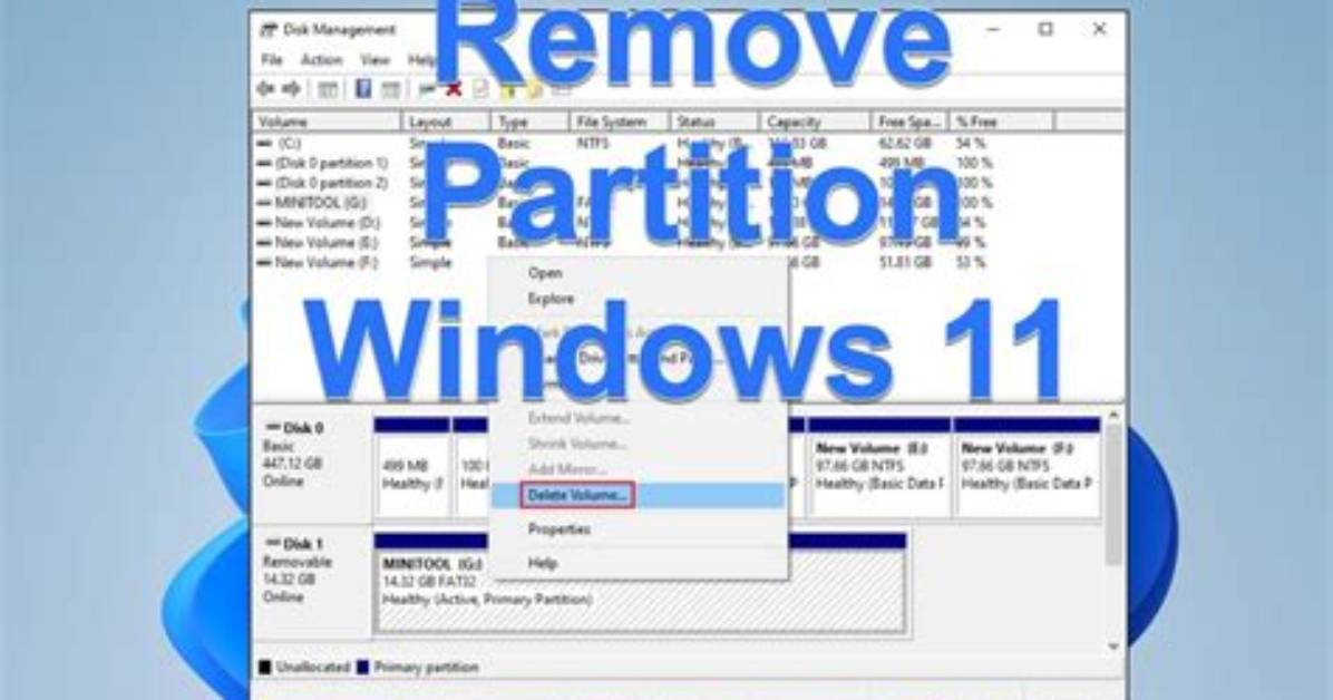 How to Remove a Partition