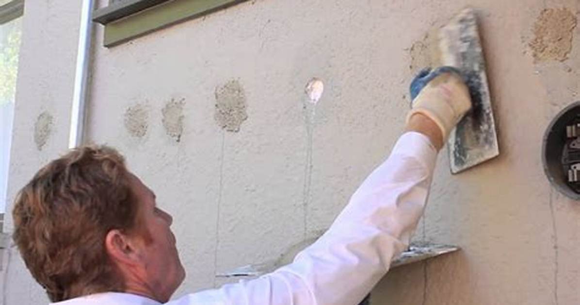How to Remove a Stucco Finish from a Cinder Block