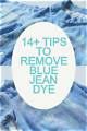 How to Remove Blue-Jean Dye from Vinyl