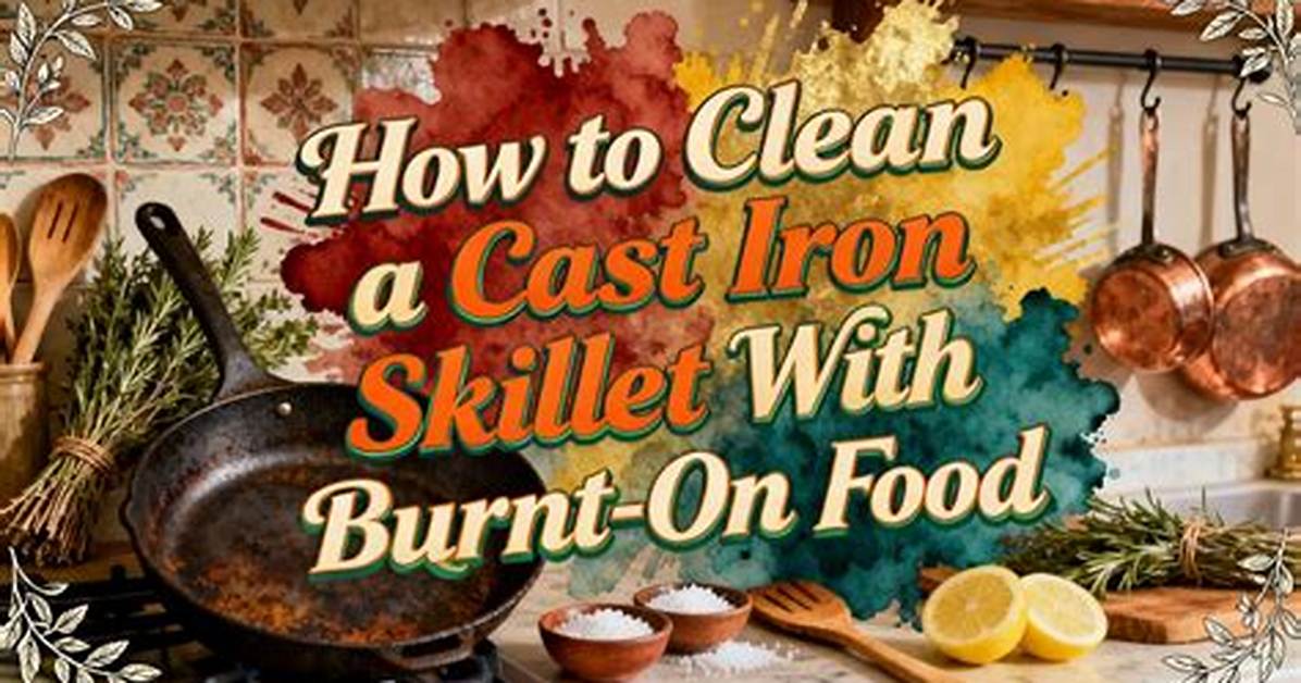 How to Remove Burned Food from Cast Iron