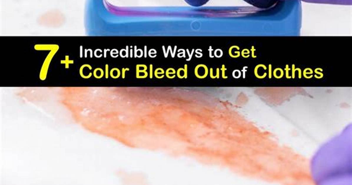 How to Remove Color That Bled During Laundry