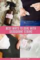 How to Remove Gel Deodorant Stains