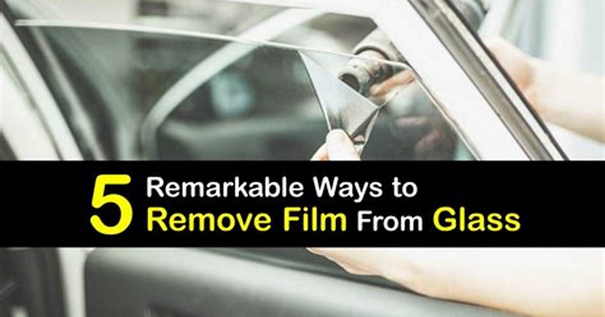 How to Remove Glass from A