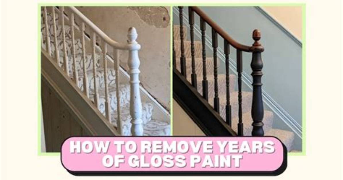 How to Remove Gloss Paint