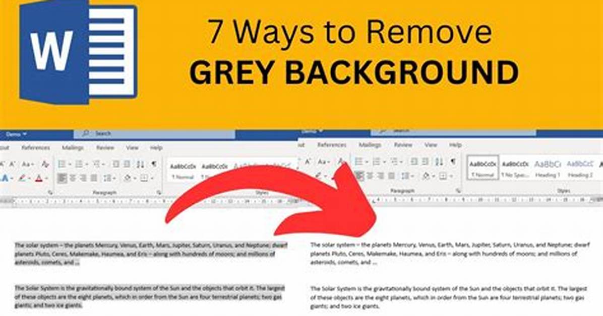 How to Remove Gray