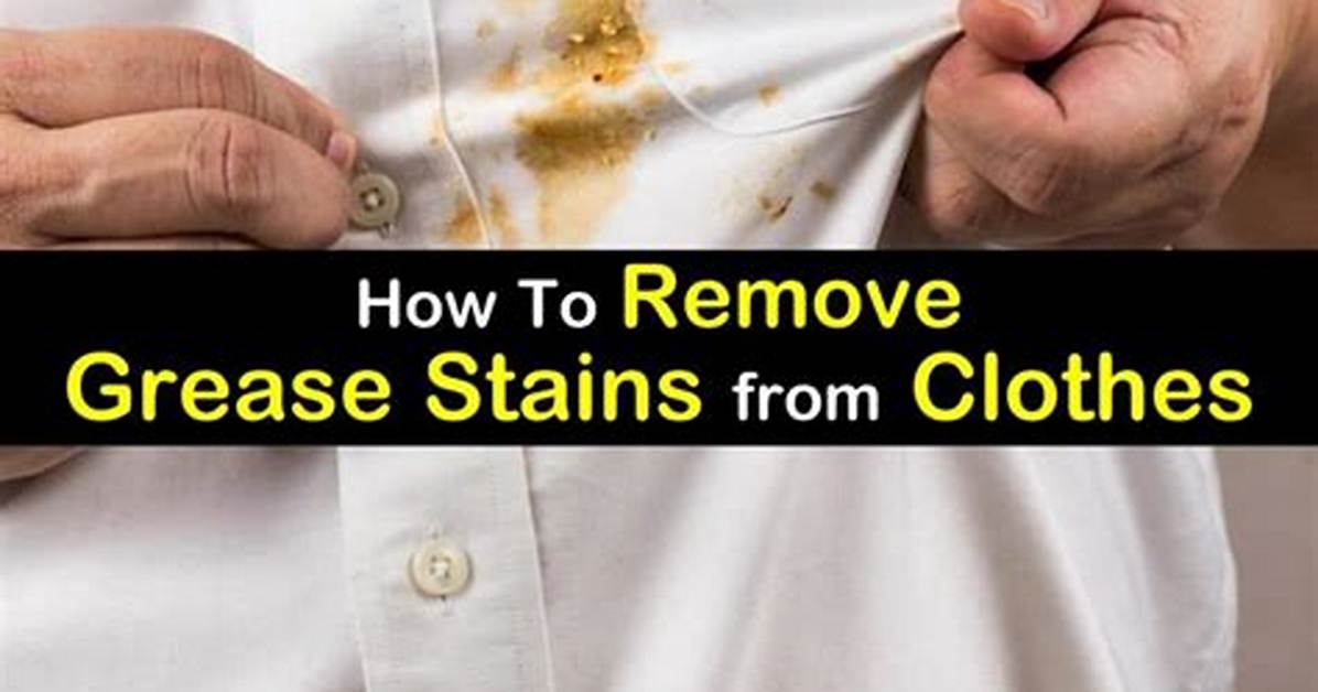 How to Remove Grease Stains from a Polyester Cotton