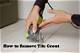How to Remove Grout from Tile After Hardened