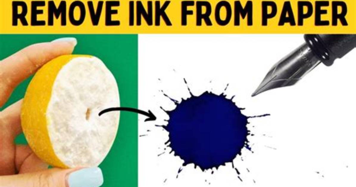 How to Remove Ink from Paper Using Acetone