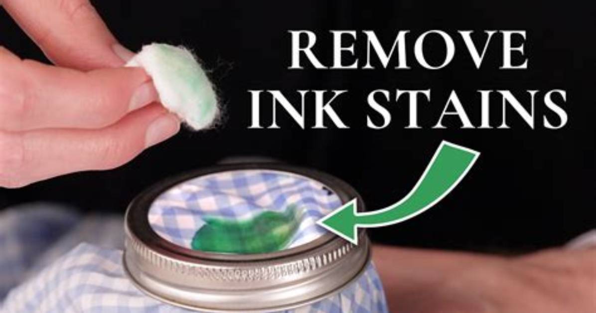 How to Remove Ink