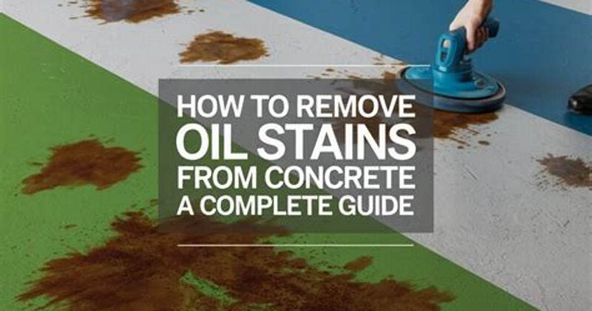 How to Remove Oil Stains from Aggregate Concrete