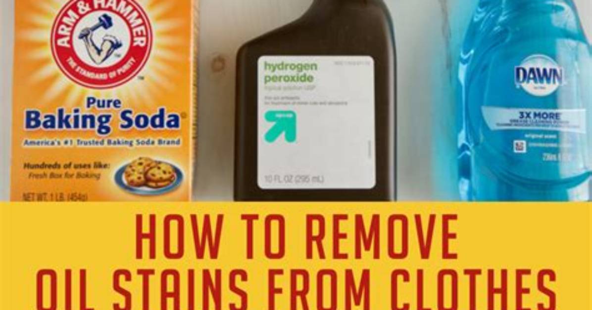 How to Remove Oil Stains From