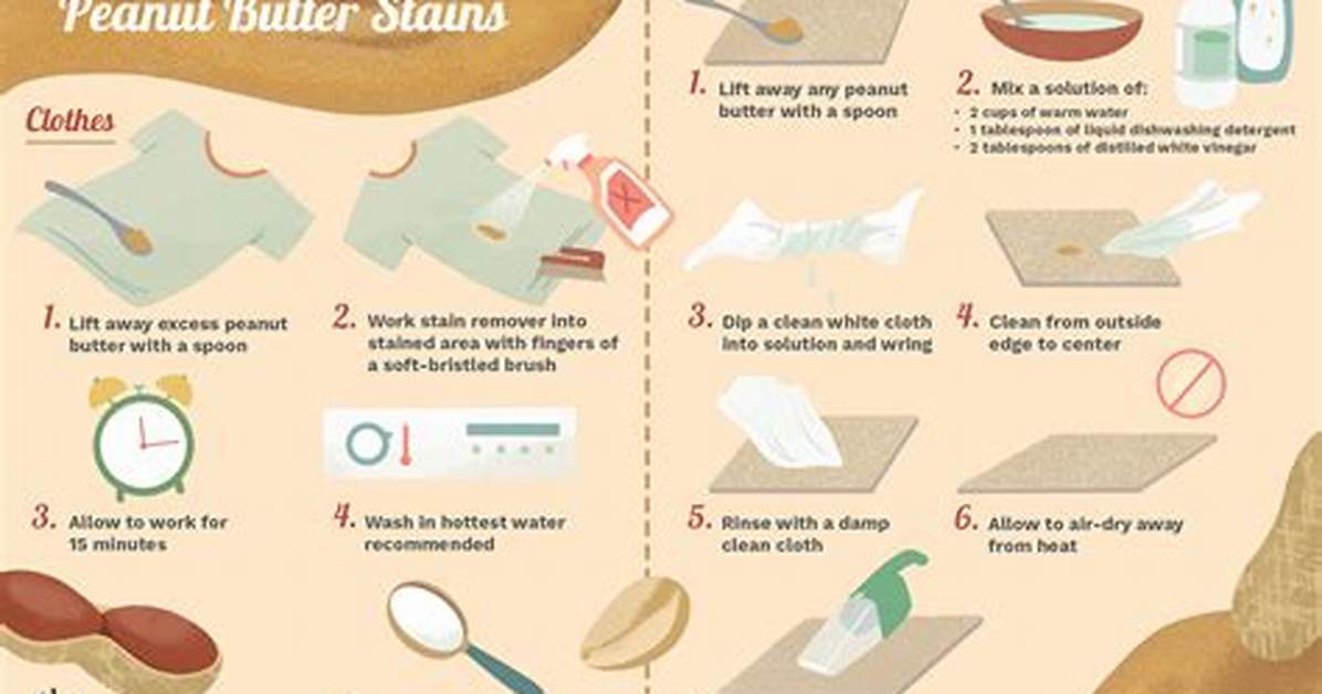 How to Remove Peanut Butter