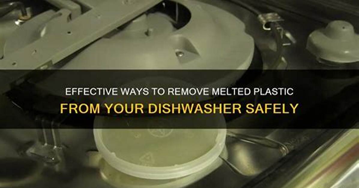 How to Remove Plastic from a Dishwasher Heating