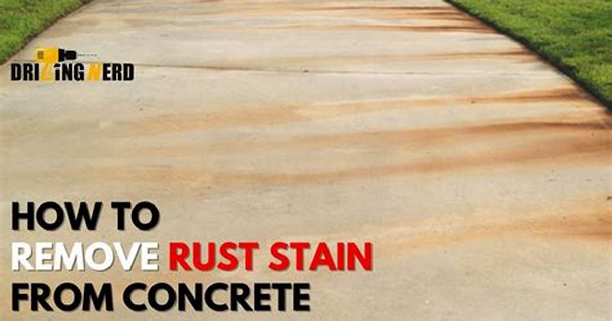 How to Remove Rust Stains from Exterior
