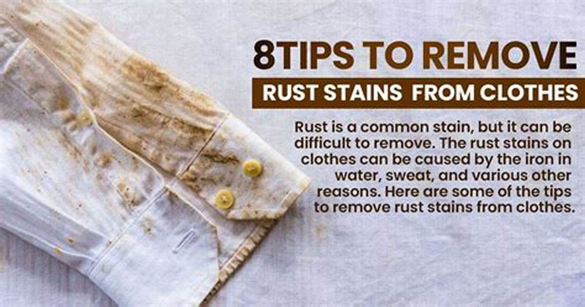 How to Remove Rust Stains