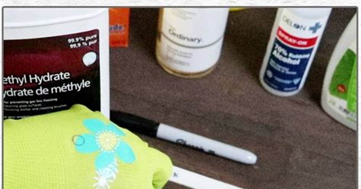 How to Remove Sharpie Permanent Marker from A