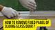How to Remove Sliding Glass Doors