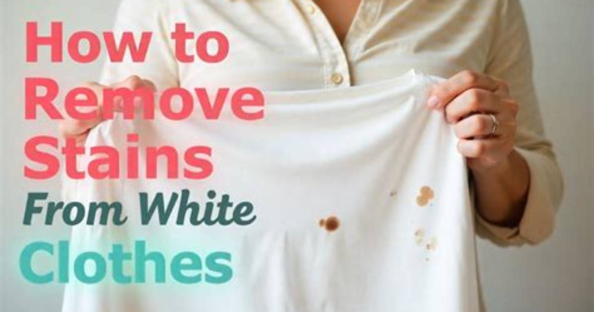 How to Remove Stains from White