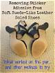 How to Remove Stickers from Suede