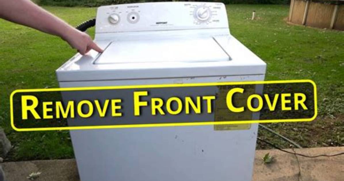 How to Remove the Front Panel on a Kenmore Elite