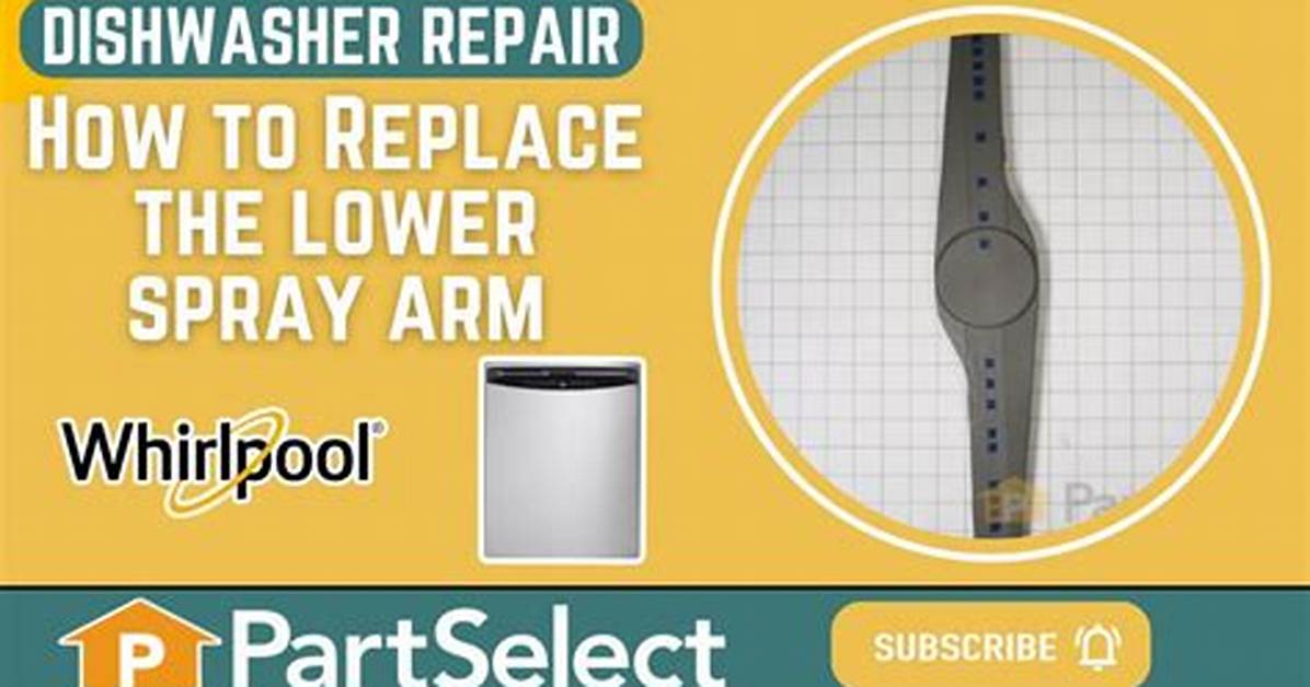 How to Remove the Lower Sprayer Arm on My Ge Nautilus
