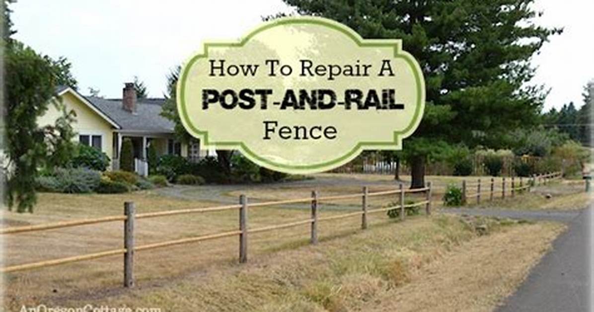 How to Repair a Split Rail