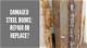 How to Repair a Steel Door Frame