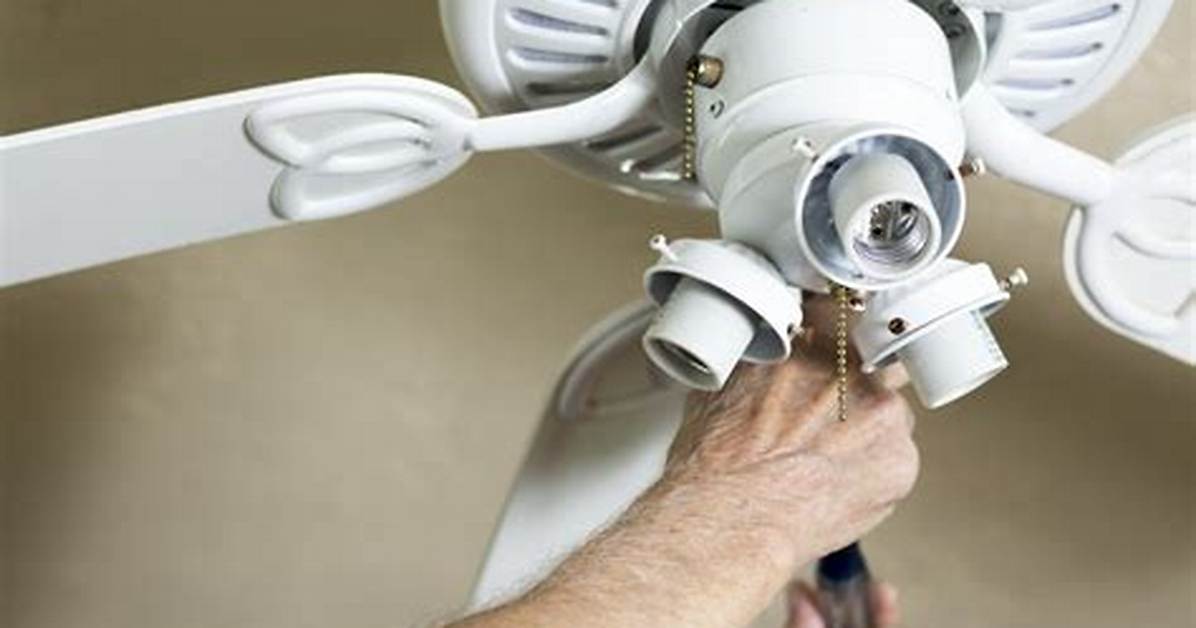 How to Replace a Ceiling Fan Down Rod