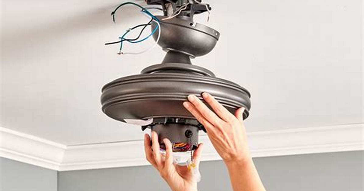 How to Replace a Ceiling Fan with a Light