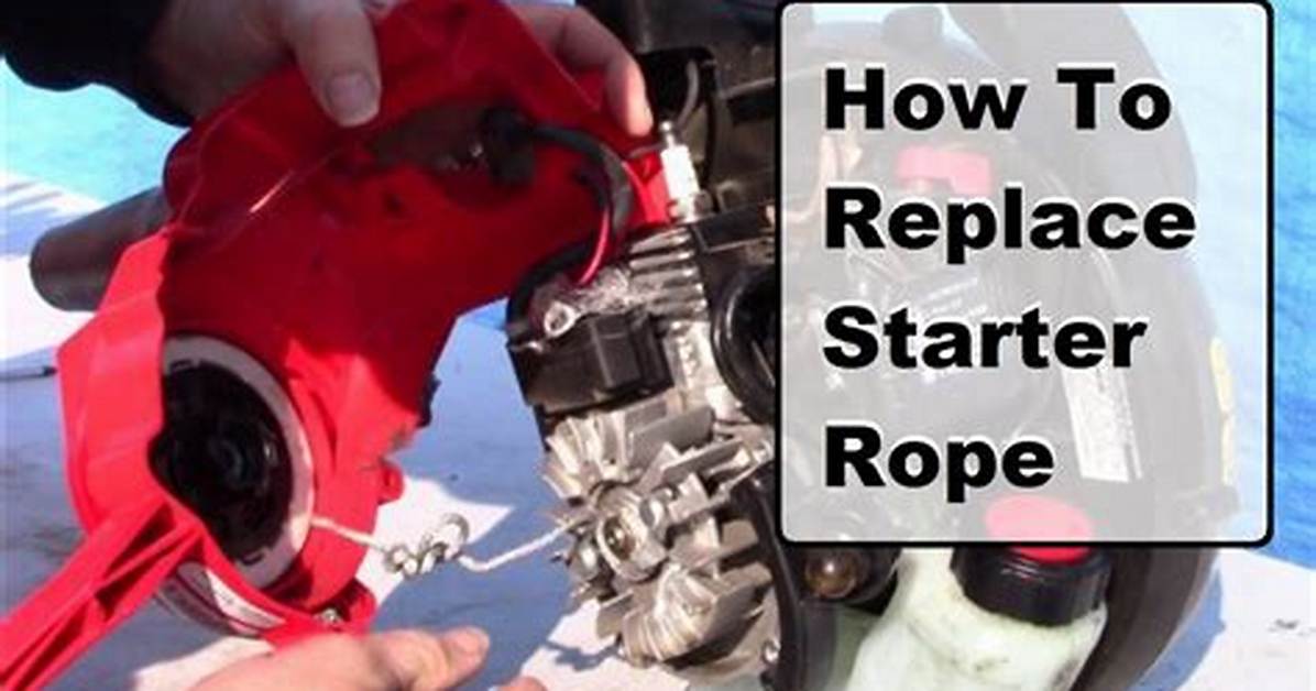 How to Replace a Starter Rope in a Stihl Fs 55 Trimmer