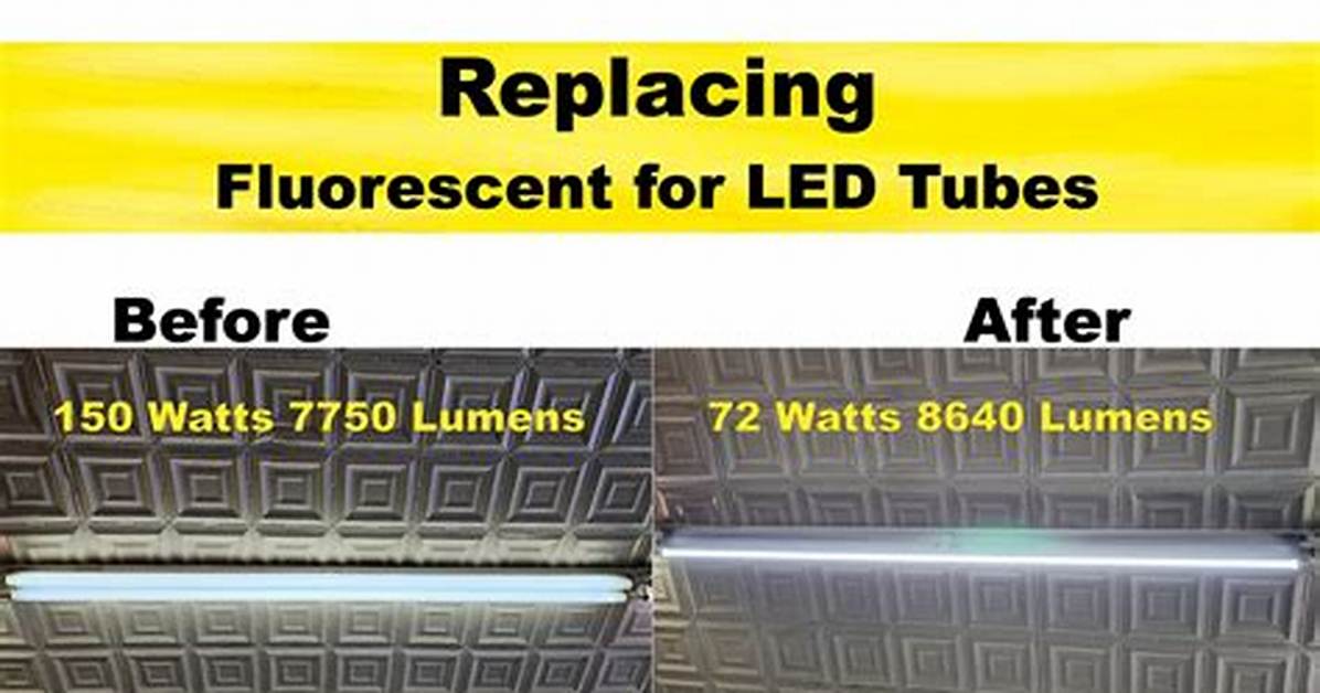 How to Replace T12 with T10 Fluorescent