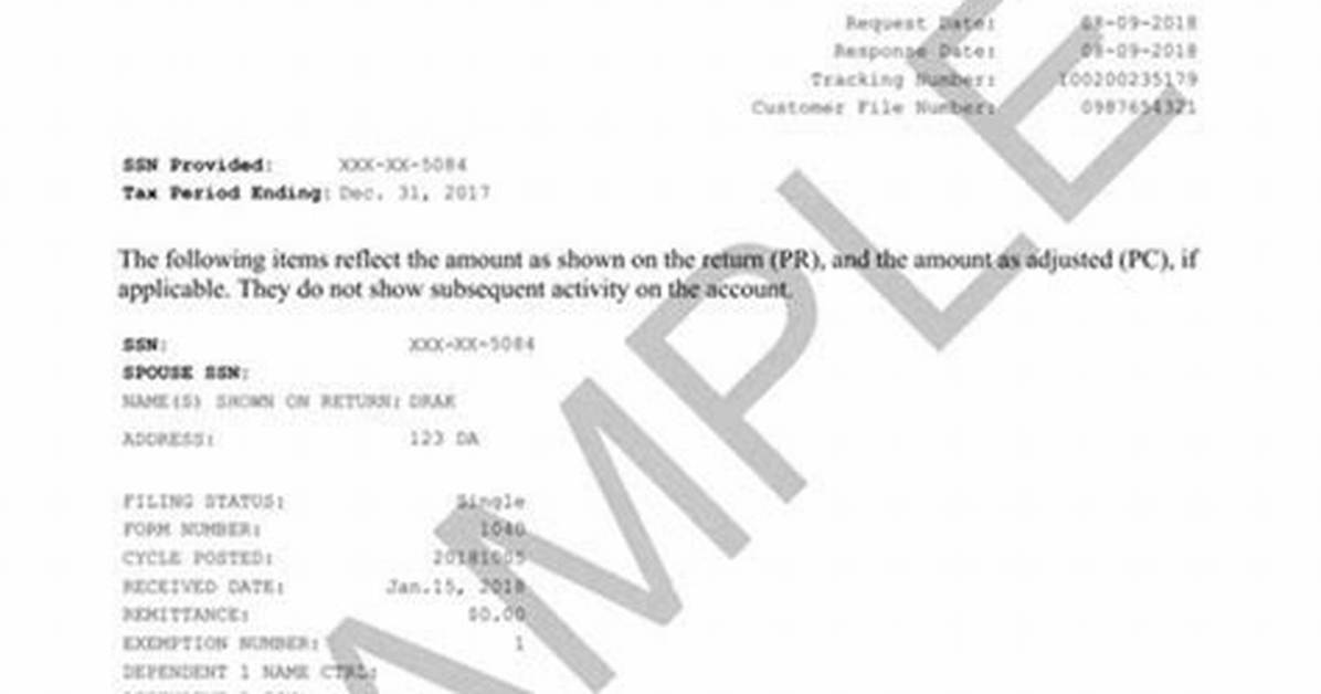 How to Request an Individual Tax Return Transcript?