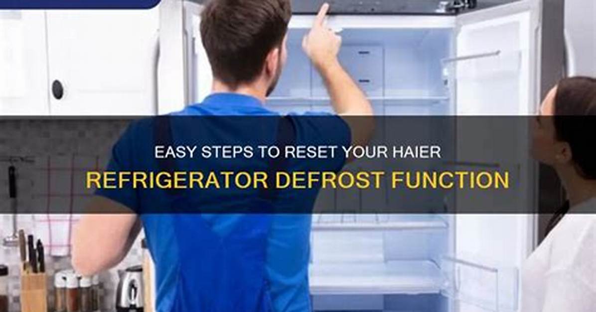 How to Reset a Refrigerator S Defrost Control on a Ge