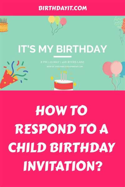 How to Respond to a Birthday Invite: a Complete Guide