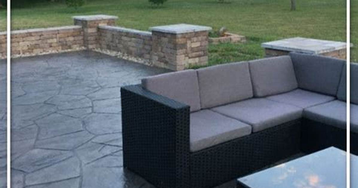 How to Restain Stamped Concrete
