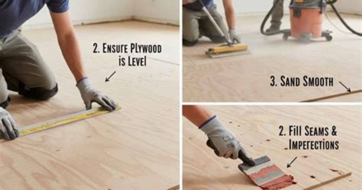 How to Sand a Plywood Subfloor Prior to Hardwood
