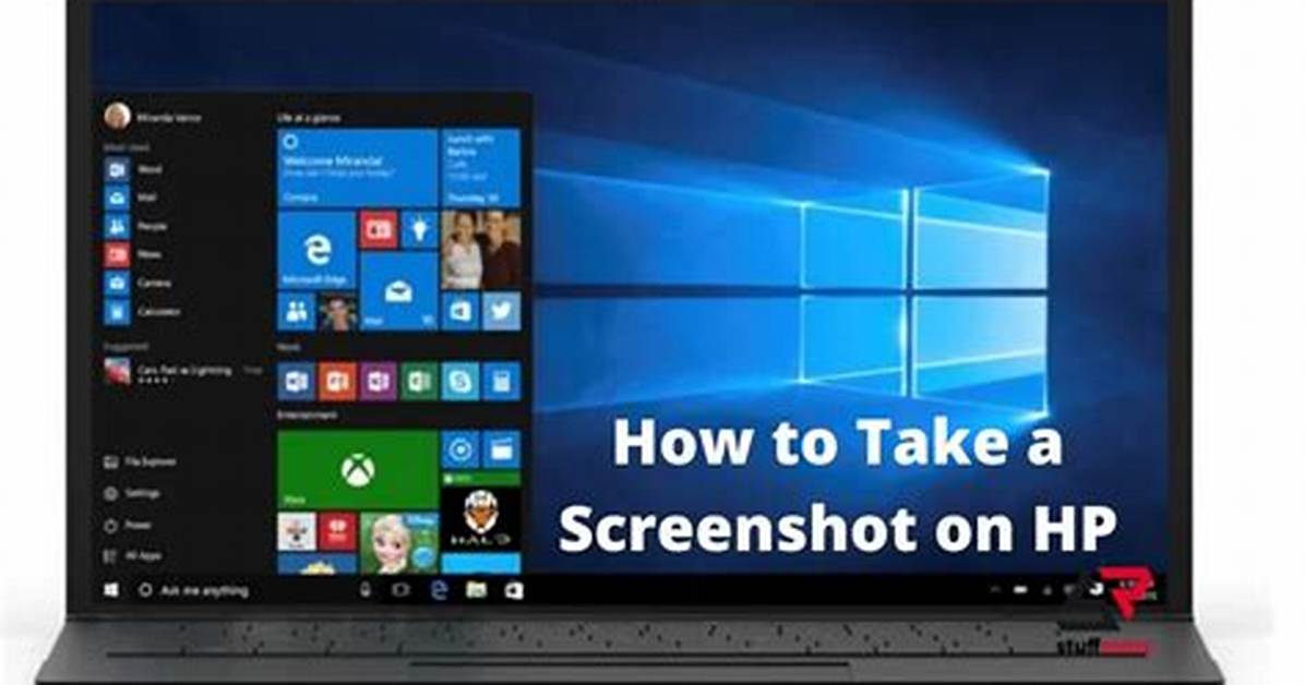 How to Screenshot on Hp