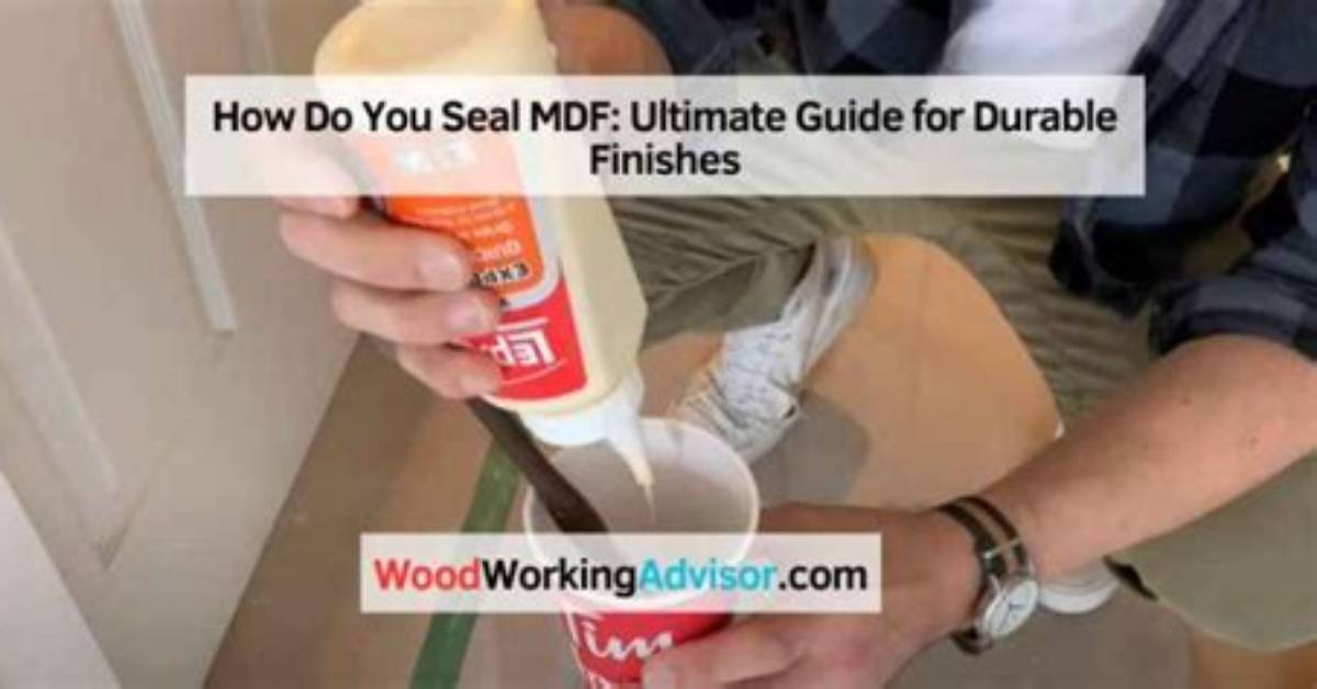 How to Seal Mdf with a Rubberized