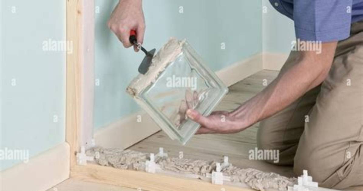 How to Seal Mortar Around a Glass Block