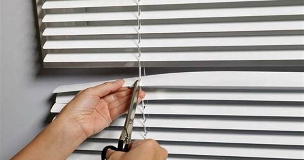 How to Shorten Ready Made Pvc Blinds
