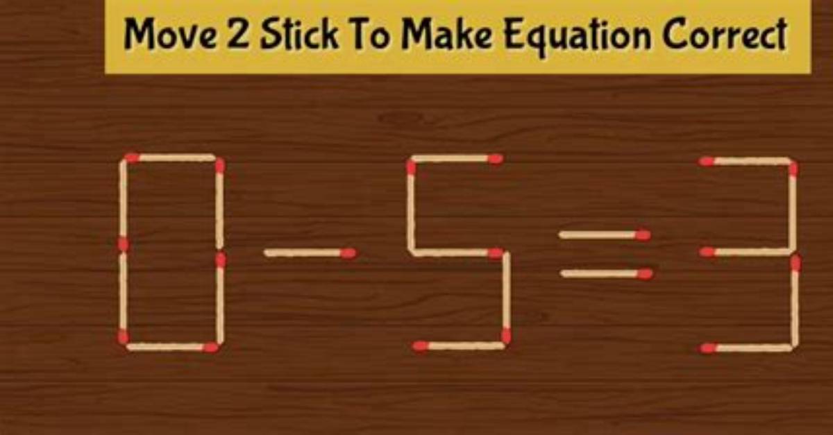 How to Solve the Mathinenglish Matchstick Puzzle?